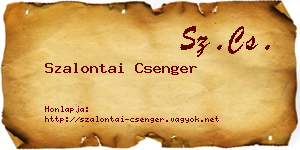 Szalontai Csenger névjegykártya